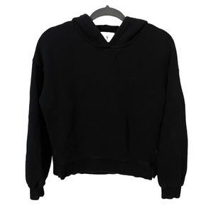 Madewell - MWL Airyterry Hoodie Sweatshirt, Black, size x-small